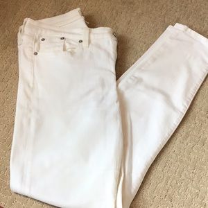 JCrew Lookout High Rise Skinny Jean - white 29